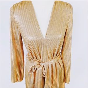 Metallic Gold Dress by Dress Forum Los Angeles Size Small